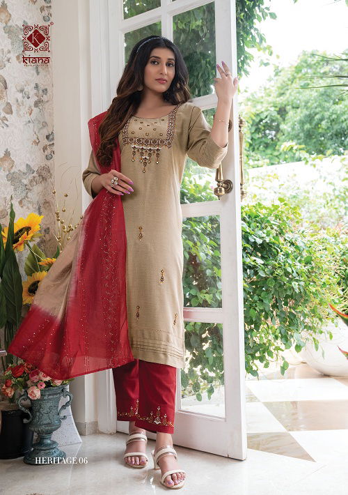 Kiana Heritage 01 Fancy Festive Wear Heavy Designer Ready Made Collection